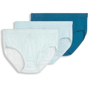 imageJockey Womens Underwear Elance Breathe Hipster  3 PackReally TealBlue Melody DotEcho Blue