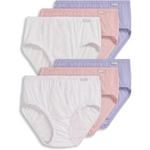imageJockey Womens Underwear Plus Size Elance Hipster  6 PackTango DotViolet VeilCoral Mist HeatherWhiteViolet VeilCoral Mist Heather