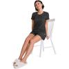 imageJockey Womens Sleepwear Soft Cool Short Sleeve TeeBlack Heather