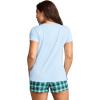 imageJockey Womens Sleepwear Soft Cool Short Sleeve TeeShoal Blue