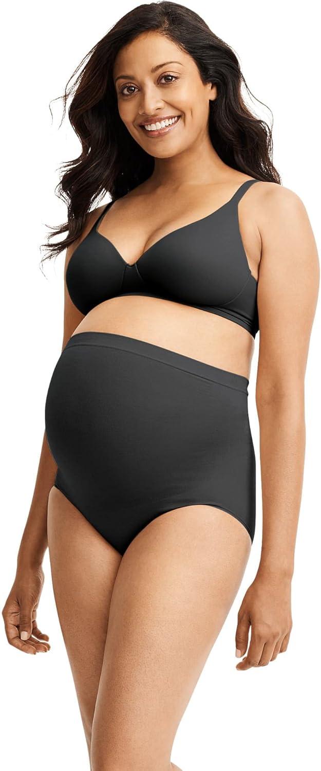 imageJockey Womens Underwear Maternity Over the Belly BriefBlack