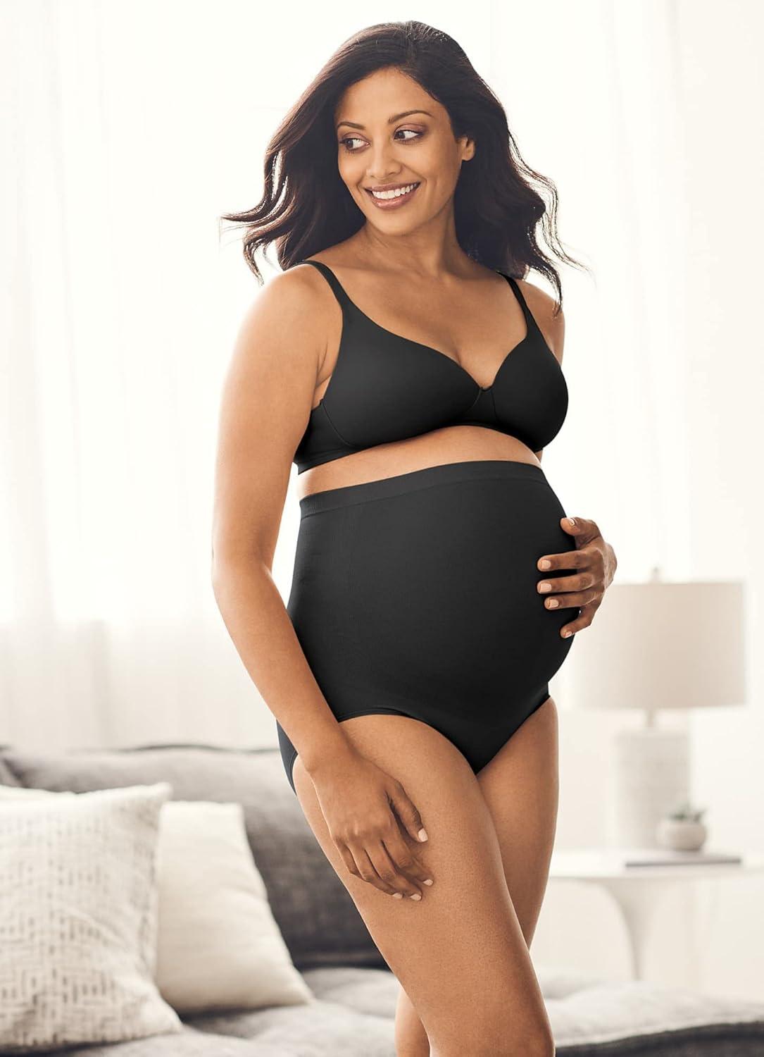 imageJockey Womens Underwear Maternity Over the Belly BriefBlack