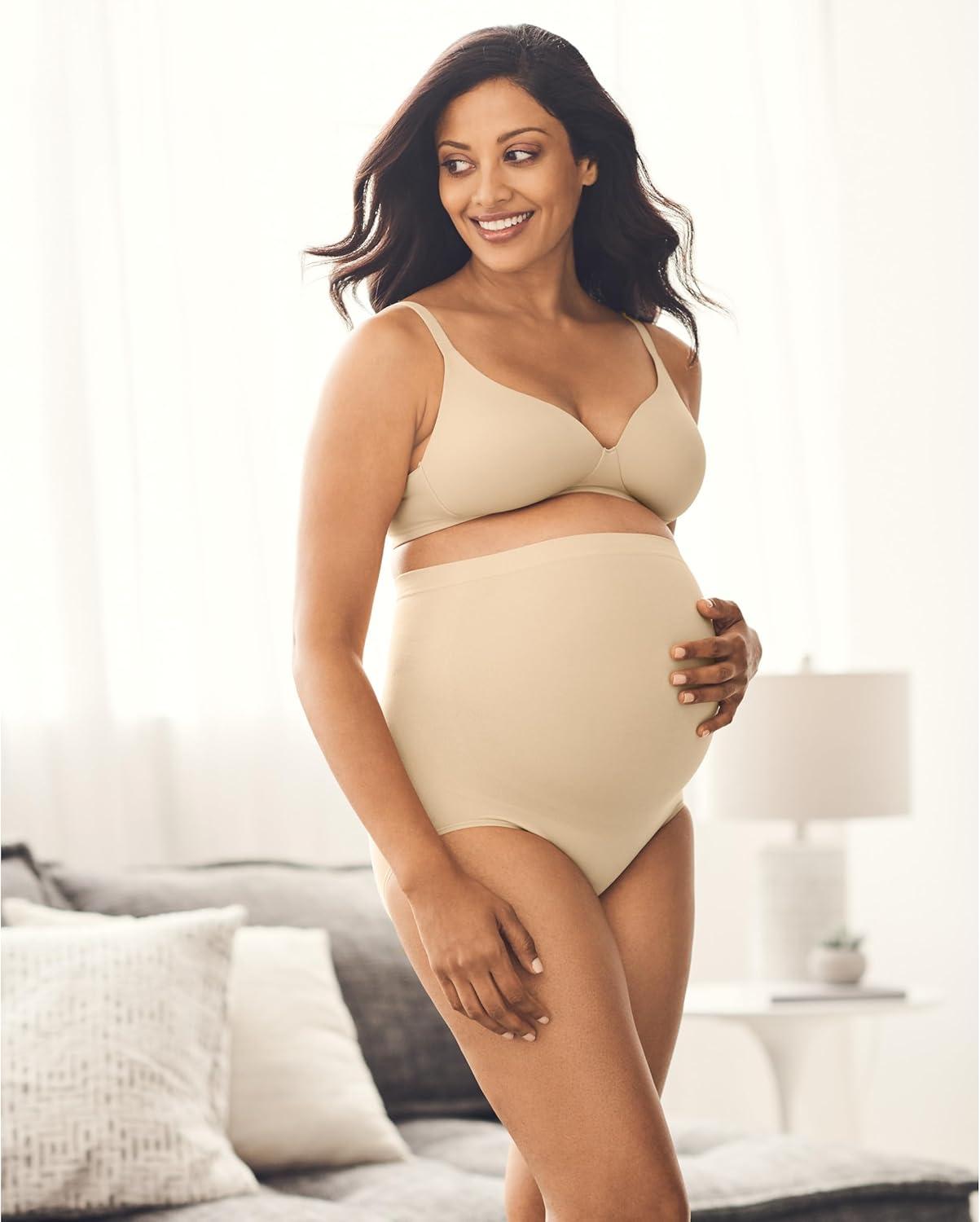 imageJockey Womens Underwear Maternity Over the Belly BriefLight