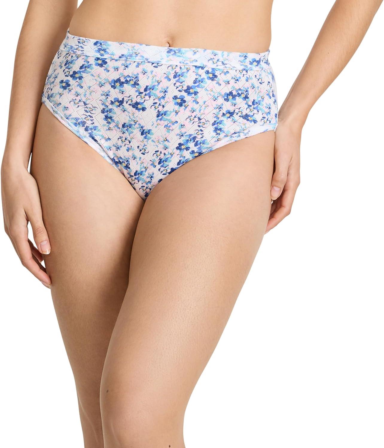 imageJockey Womens Underwear Plus Size Elance Hipster  3 PackFuture DuskHarmonious FloralPink Opal