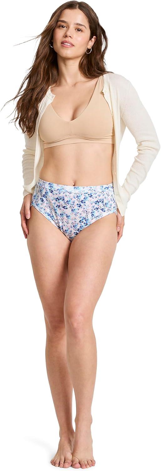 imageJockey Womens Underwear Plus Size Elance Hipster  3 PackFuture DuskHarmonious FloralPink Opal