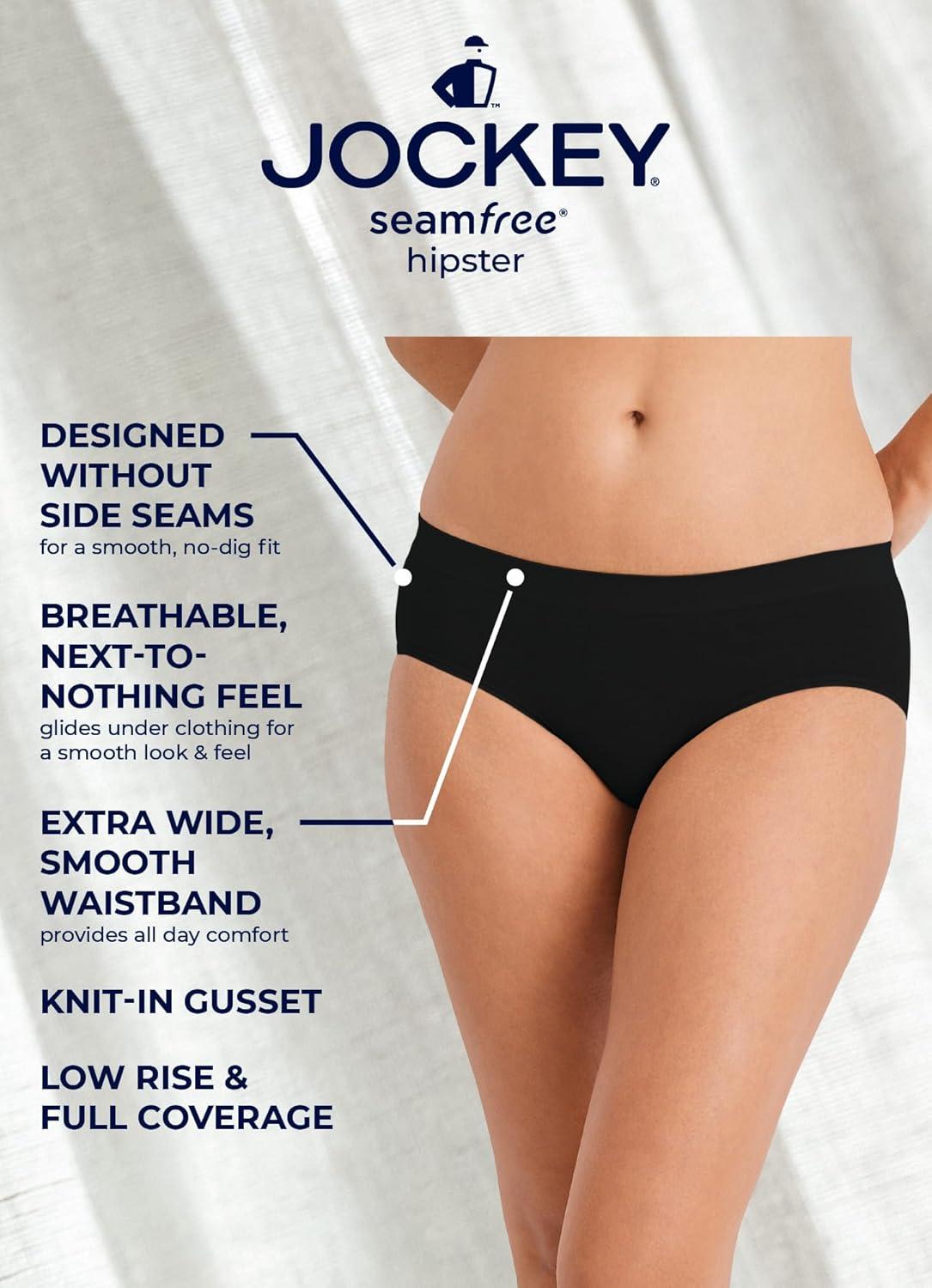 imageJockey Womens Underwear Seamfree HipsterCoastline Stripe