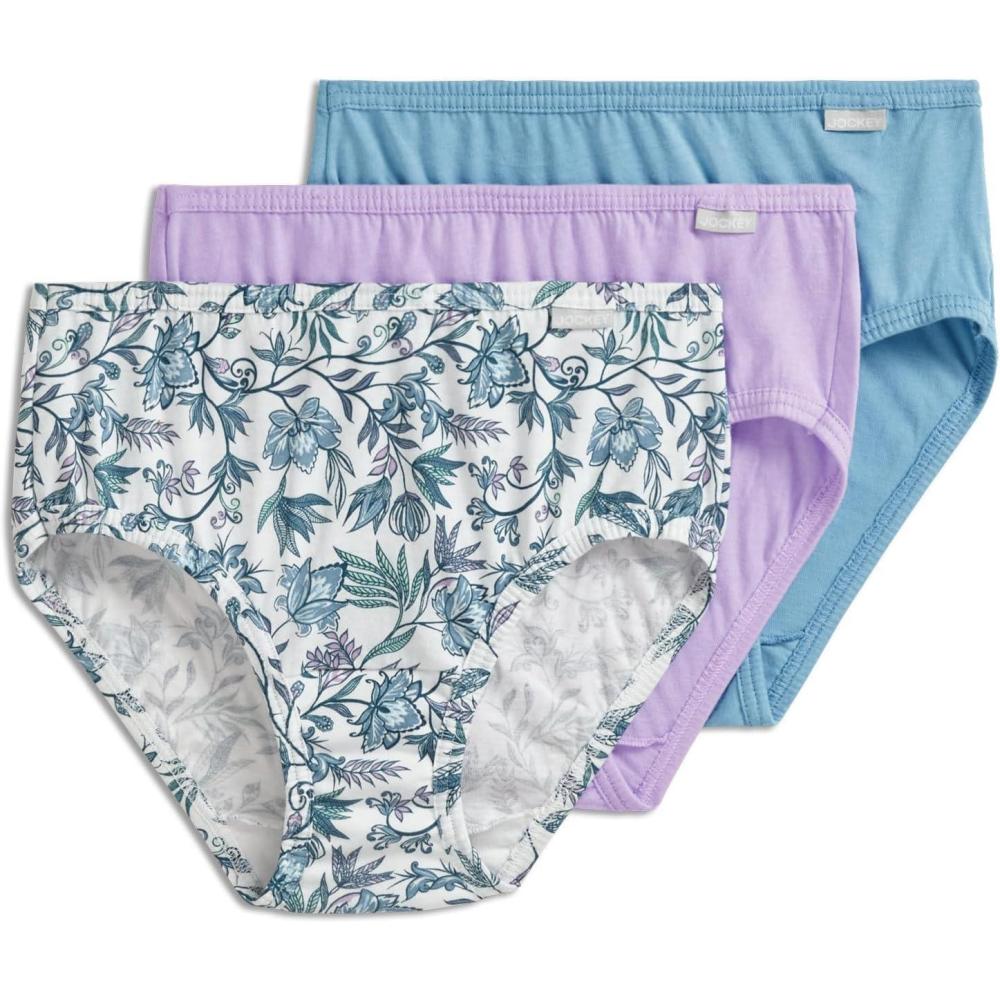 imageJockey Womens Underwear Plus Size Elance Hipster  3 PackWyndham Floral