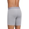 imageJockey Mens Underwear Chafe Proof Pouch Cotton Stretch 6quot Boxer Brief  3 PackJust Past MidnightMid GreyBlack Out