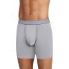 imageJockey Mens Underwear Chafe Proof Pouch Cotton Stretch 6quot Boxer Brief  3 PackJust Past MidnightMid GreyBlack Out