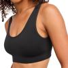 imageJockey Womens Bra Seamfree Stretch Tank Strap BraletteBlack