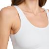 imageJockey Womens Bra Seamfree Stretch Tank Strap BraletteWhite