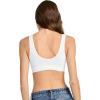 imageJockey Womens Bra Seamfree Stretch Tank Strap BraletteWhite
