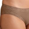 imageJockey Womens Underwear Soft Stretch Lace Supersoft BikiniAlmond