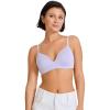 imageJockey Womens Bra Smooth ampamp Sleek Supersoft Demi Coverage Wirefree TShirt BraViolet Veil