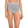 imageJockey Womens Underwear Organic Cotton Stretch Logo Modern Brief  3 PackBlack Petals