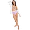 imageJockey Womens Underwear Organic Cotton Stretch Logo Modern Brief  3 PackCherry WineFloral BushesSheer Lilac