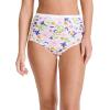 imageJockey Womens Underwear Organic Cotton Stretch Logo Modern Brief  3 PackFuture DuskBrush FloralPink Opal