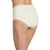 imageJockey Womens Underwear Organic Cotton Stretch Logo Modern Brief  3 PackIvory