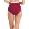 imageJockey Womens Underwear Organic Cotton Stretch Logo Modern Brief  3 PackRed PearFawning GeoPink Harmony
