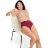 imageJockey Womens Underwear Organic Cotton Stretch Logo Modern Brief  3 PackRed PearFawning GeoPink Harmony