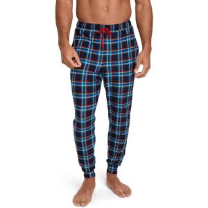imageJockey Mens Sleepwear Ultra Soft Cooling Sleep JoggerNavy Wish Plaid