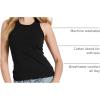 imageJockey Womens Activewear Organic Cotton Stretch Racerback TankBlack