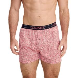 imageJockey Mens Underwear ActiveBlend Knit 5quot BoxerSpiraling Shells