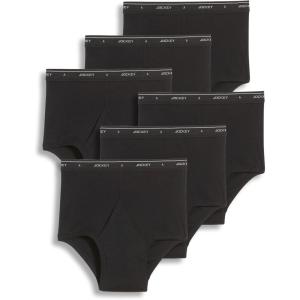 imageJockey Mens Underwear Briefs  Classic Full Rise Design Pack of 6  Authentic Mens Underwear for Comfort and QualityBlack