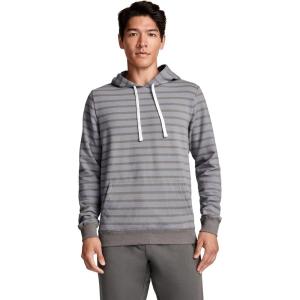 imageJockey Mens Loungewear Lightweight Cotton Blend Fleece HoodieRyder Stripe