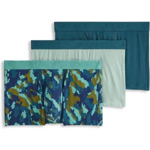 imageJockey Mens Underwear Chafe Proof Pouch Cotton Stretch 3quot Trunk  3 PackChaotic Camo