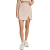 imageJockey Womens Activewear EVERACTIVE Wrap Front Skirt with Builtin ShortOatmeal Heather