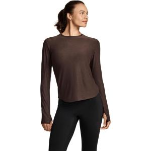 imageJockey Womens Activewear EVERACTIVE Long Sleeve TeeCocoa Heather