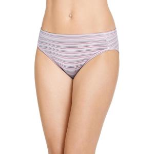 imageJockey Womens Underwear Cotton Stretch Hi CutSocial Stripe