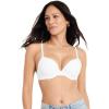 imageJockey Womens Bra Smooth ampamp Sleek Microfiber Demi Coverage Underwire TShirt BraWhite