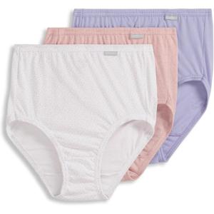 imageJockey Womens Underwear Elance Brief  3 PackViolet VeilCoral Mist HeatherTango Dot