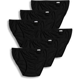 imageJockey Womens Underwear Elance String Bikini  6 PackBlack