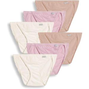 imageJockey Womens Underwear Elance String Bikini  6 PackIvoryLightPink Shadow