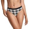 imageJockey Womens Underwear Soft Stretch Lace Microfiber ThongCozy Bay Plaid