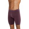 image:imageJockey Mens Underwear Organic Cotton Stretch 95 Long Leg Boxer Brief  3 PackCherry WineShowerCactus Pine