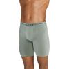 image:imageJockey Mens Underwear Organic Cotton Stretch 95 Long Leg Boxer Brief  3 PackDried SageCanyonObsidian Grey