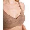 image:imageJockey Womens Bra Smooth amp Sleek Lace Full Coverage Wirefree TShirt BraAlmond