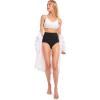image:imageJockey Womens Shapewear Skimmies Cotton Stretch 360 Tummy Smoothing Brief  3 PackBlackLight