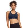 image:imageJockey Womens Bra Seamfree Mid Impact Zip Front Sports BraJockey Blue