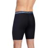 image:imageJockey Mens Underwear Active Microfiber 9 Long Leg Boxer Brief  3 PackBlack