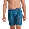 image:imageJockey Mens Underwear Active Microfiber 9 Long Leg Boxer Brief  3 PackFuture DuskDark PsychedelicOcean Sky
