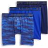 image:imageJockey Mens Underwear Active Microfiber 9 Long Leg Boxer Brief  3 PackMajestic BlueOceanic CamoBrilliant Blue