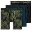 image:imageJockey Mens Underwear Active Microfiber 9 Long Leg Boxer Brief  3 PackBlack Spruce
