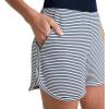 image:imageJockey Womens Loungewear French Terry 35 ShortNavy Jess Stripe