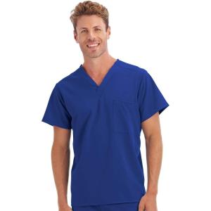image:imageJockey Unisex Scrubs Classic Unisex One Pocket Stretch Scrub TopGalaxy Blue