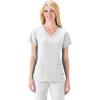 image:imageJockey Womens Scrubs Womens Mock Wrap Scrub TopWhite